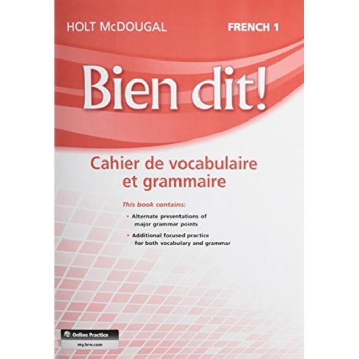 French 1 bien dit textbook answers