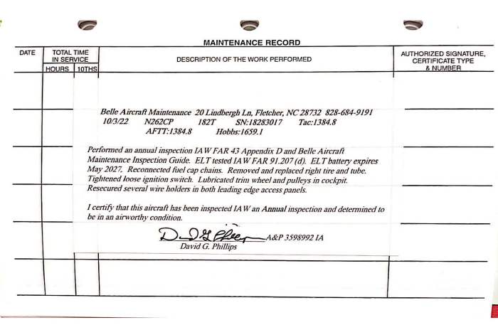 Faa maintenance logbook clipboard