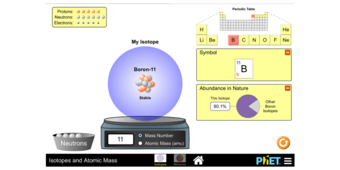 Phet isotopes and atomic mass answer key